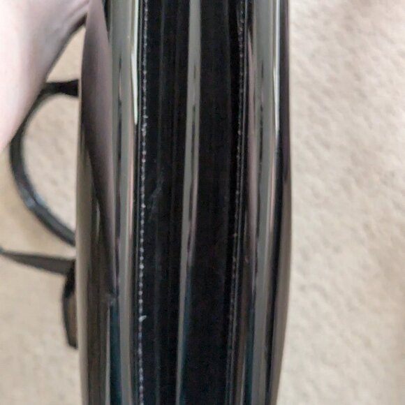 Black Patent Ted Baker London Cat tote bag - Picture 5 of 7